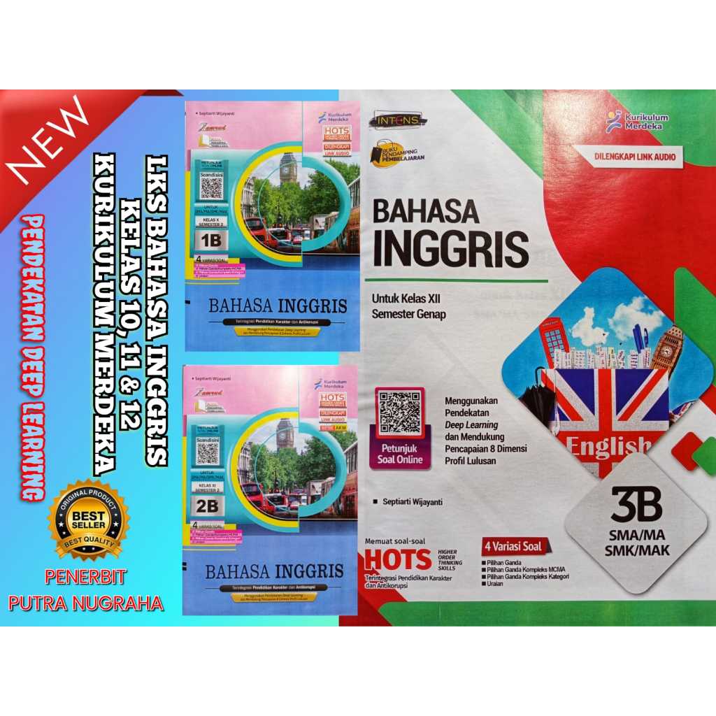 BUKU LKS BAHASA INGGRIS SMA/MA/SMK KELAS 10 11 12 SEMESTER 2 KURIKULUM MERDEKA 2025-2026 ZAMRUD