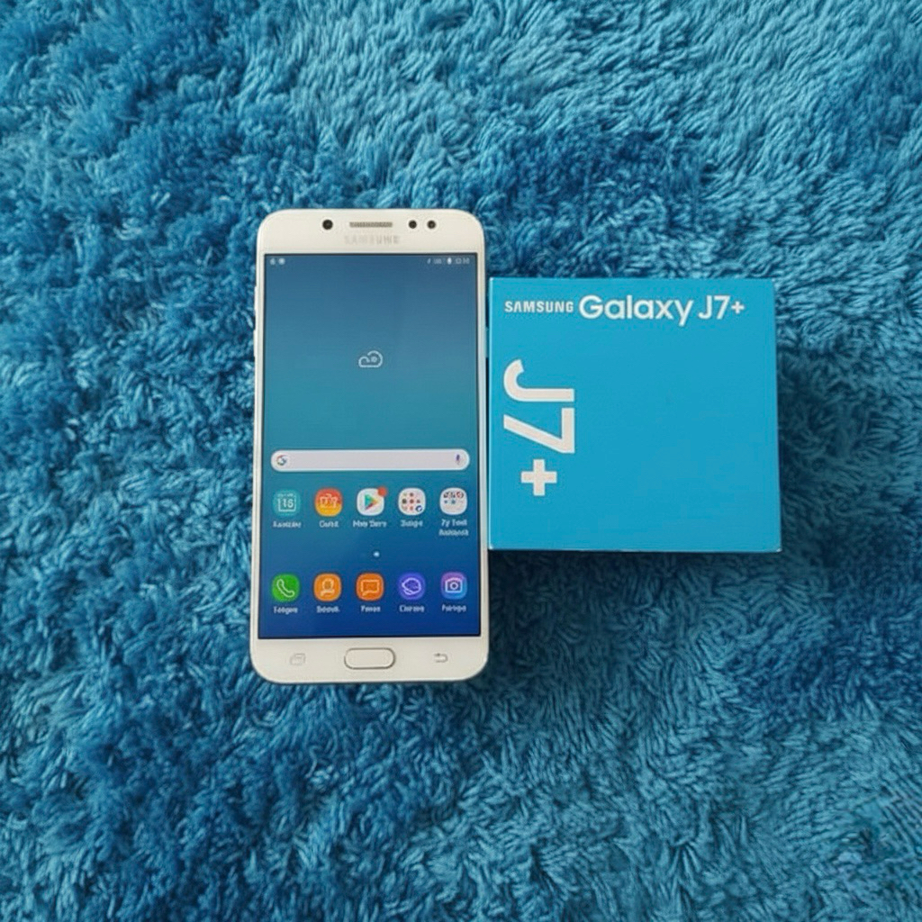 SAMSUNG GALAXY J7+ FULLSET Second Original Ex Garansi Resmi Murah Kualitas Terbaik / Hp Android Seco