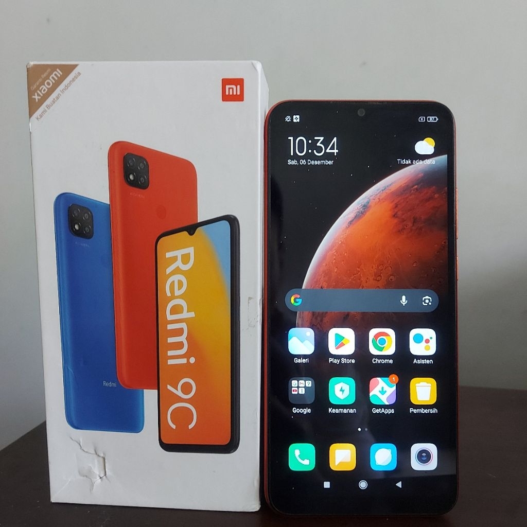 Preloved Xiaomi Redmi 9C 4/64GB Orange Second Bekas High Quality
