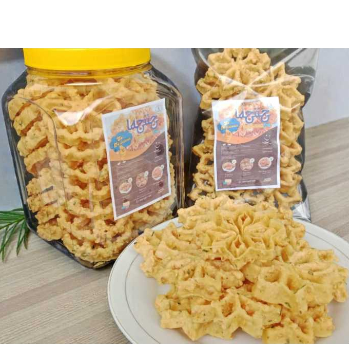 Laziiz Peyek Kacang Daun Jeruk Peyek Rebon Premium Kemasan Toples