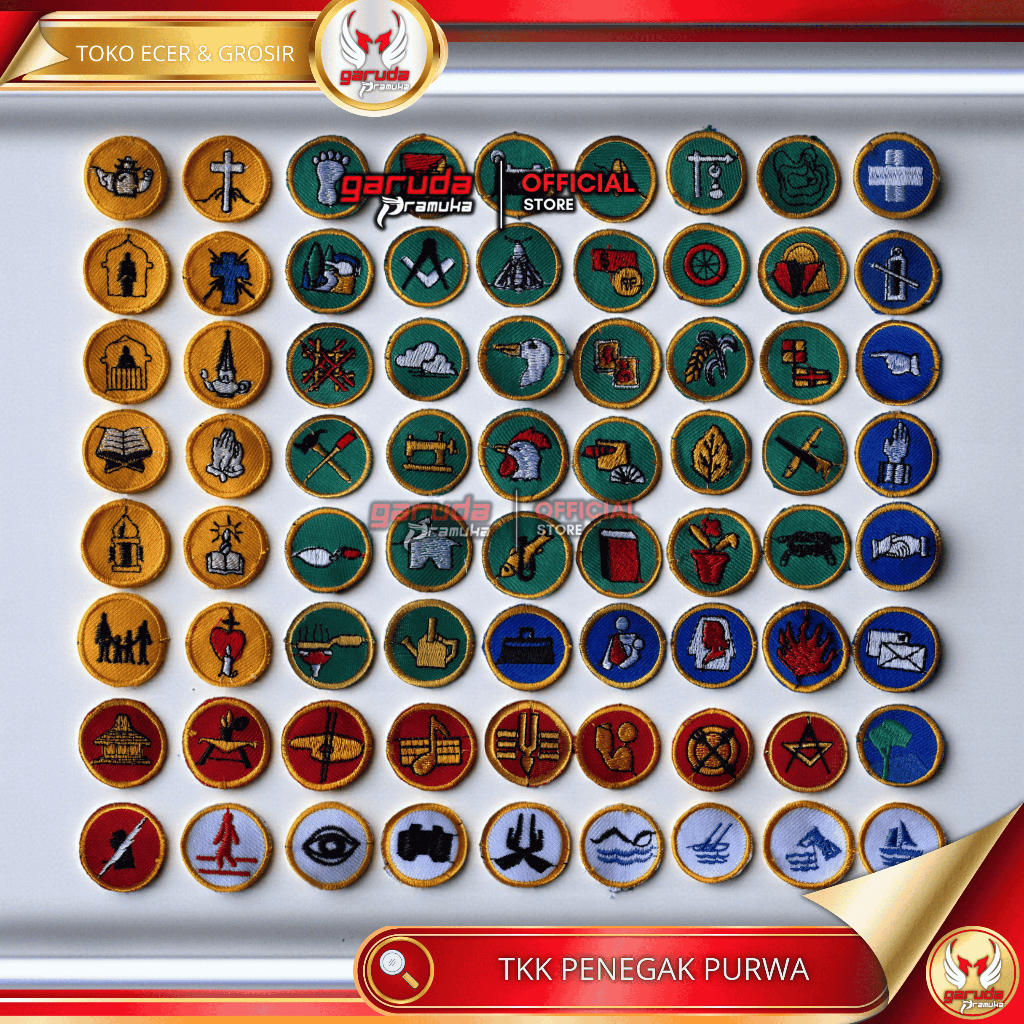 tkk PENEGAK lengkap wajib dan non wajib 74 macam tkk bordir