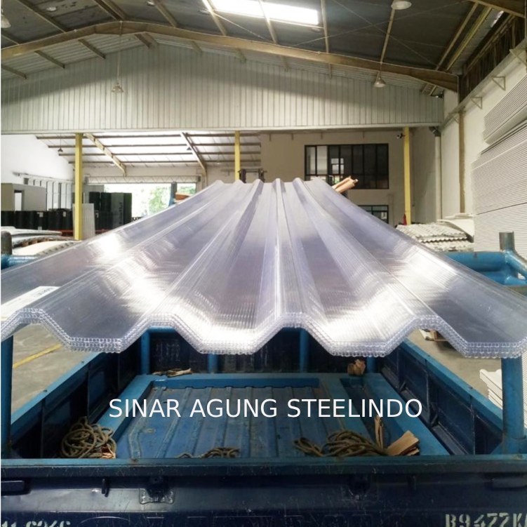 Alderon TP Transparan Double Layer UPVC Twinwall