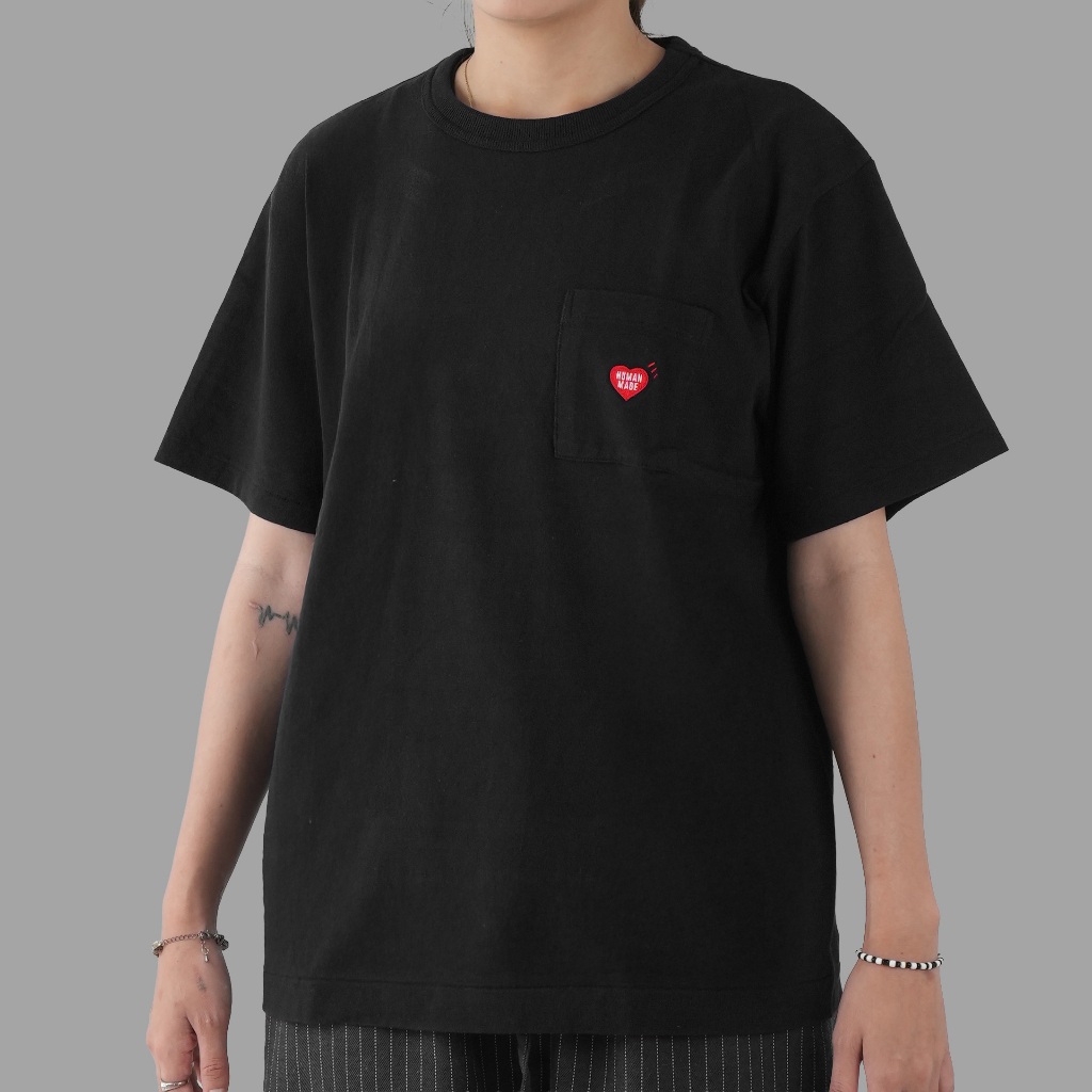 Human Made Heart Pocket T-Shirt Black