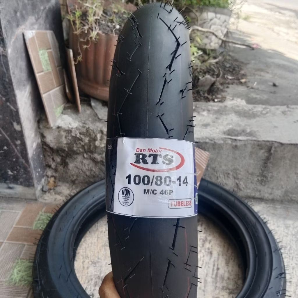 Ban RTS matik 100/80-14 ban motor matik belakang Tubles