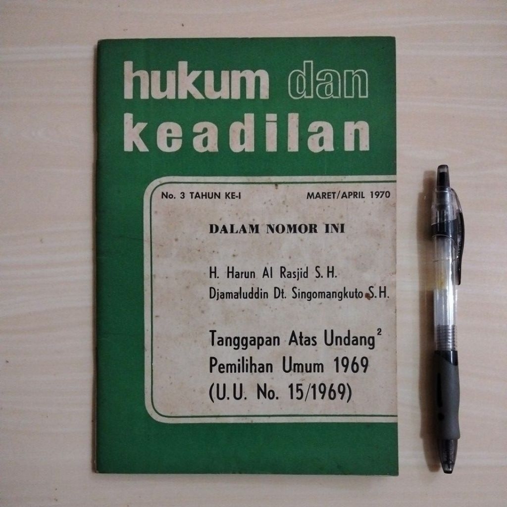MAJALAH LAWAS HUKUM DAN KEADILAN - MARET/APRIL 1970 - Majalah Bekas Murah Original - B3
