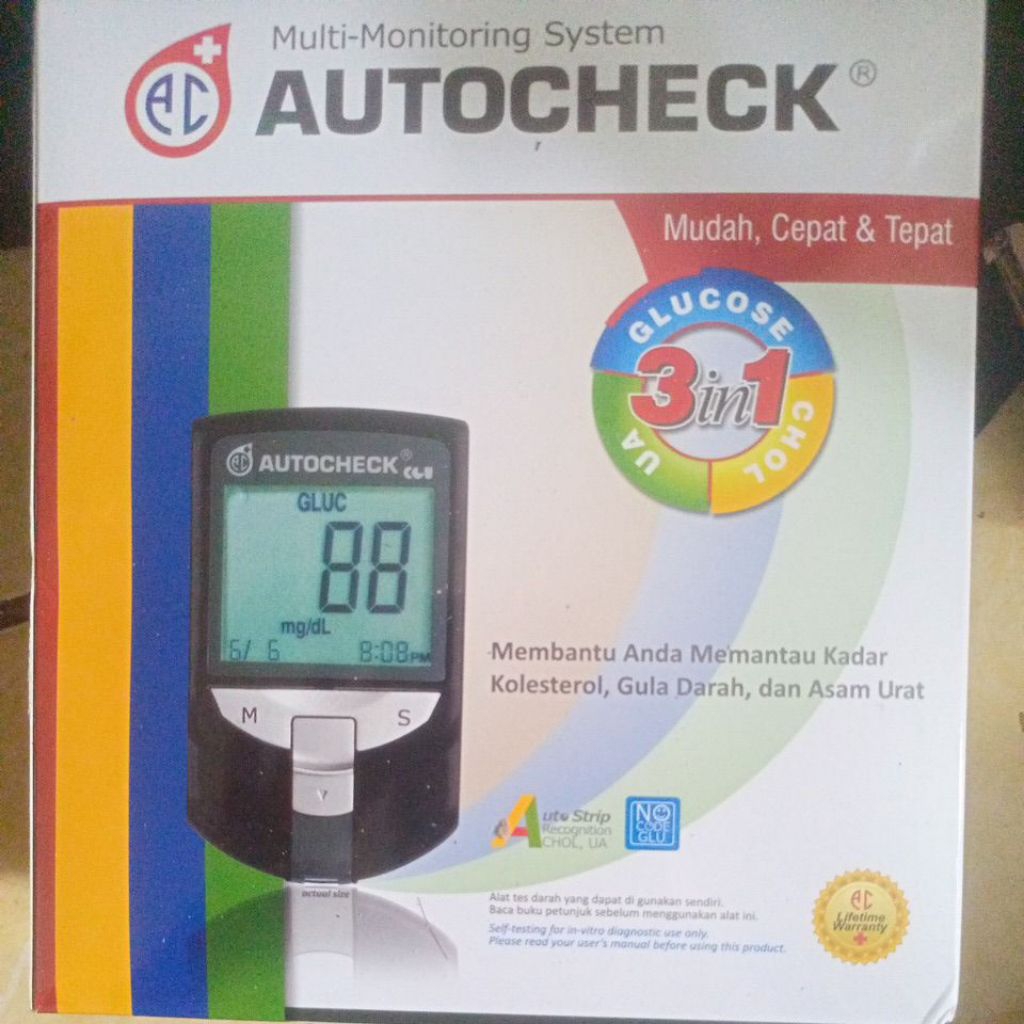 auto cek gula darah 3 in 1
