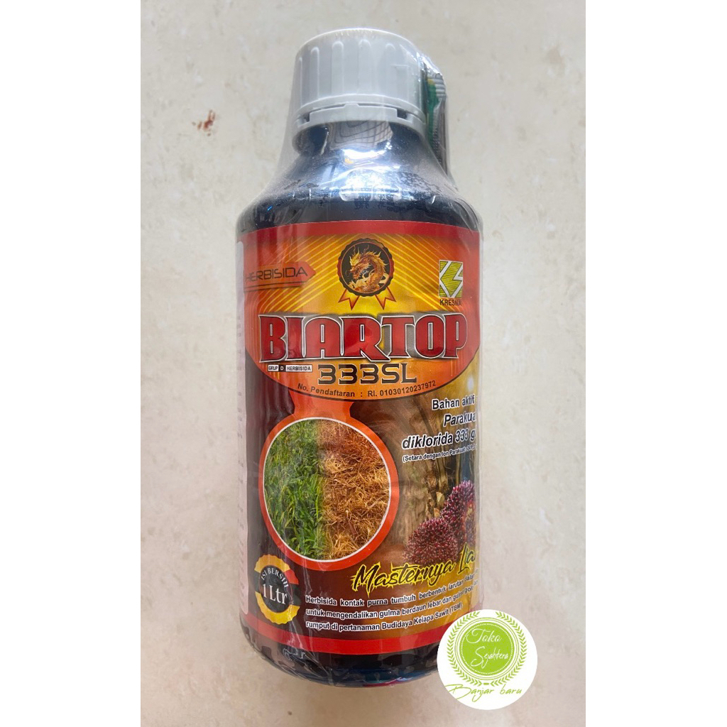 HERBISIDA KONTAK BIARTOP 333SL 1 Liter - HERBISIDA PARAKUAT DOSIS TINGGI