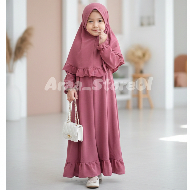 Gamis Anak Tpa Remaja Ngaji Gemis Pakaian Bayi Kid 3-4Thn 5-6Thn 7-8Thn 9-10Thn 11-13Thn 14-16Thn Ce