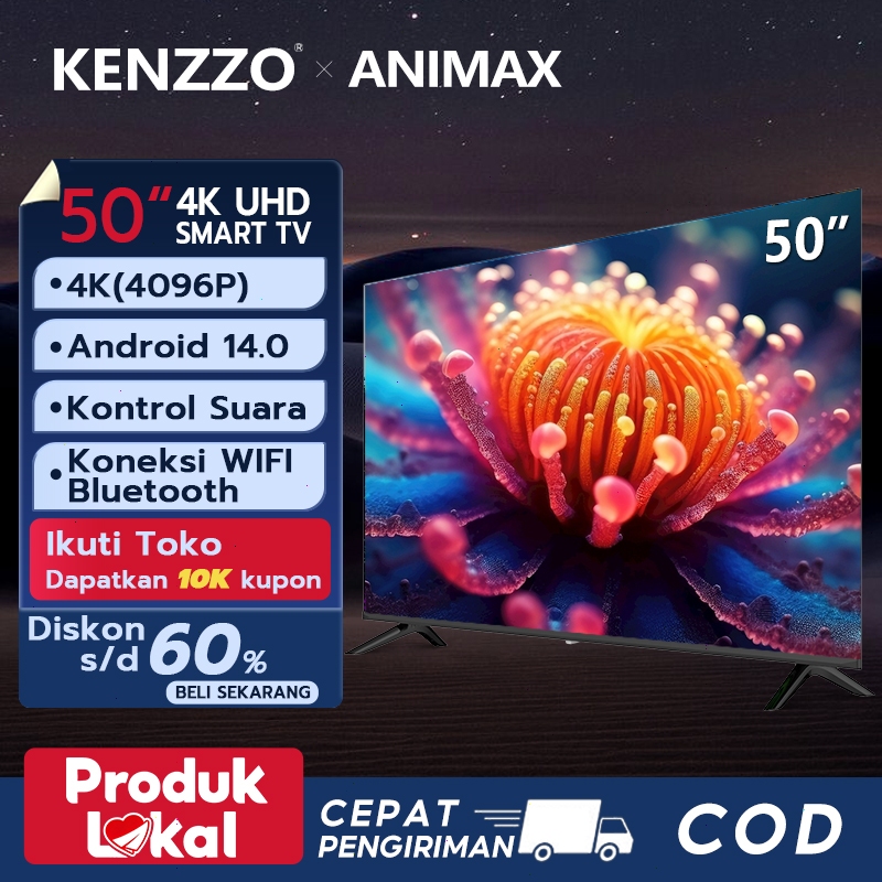 Animax Smart TV Android 55 inch Smart TV LED 55 inch TV Digital 50 inch 55 inch 65 inch 4K UHD TV An