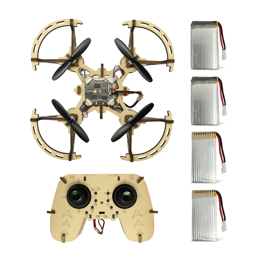 [Dual Battery Pack] Mainan Drone Kayu DIY – Edisi Balap