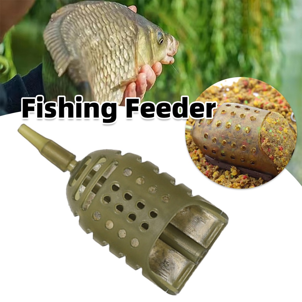 30/40/50g keranjang umpan ikan Desain pelepas umpan secara efektif mempresentasikan umpan Alat dispe