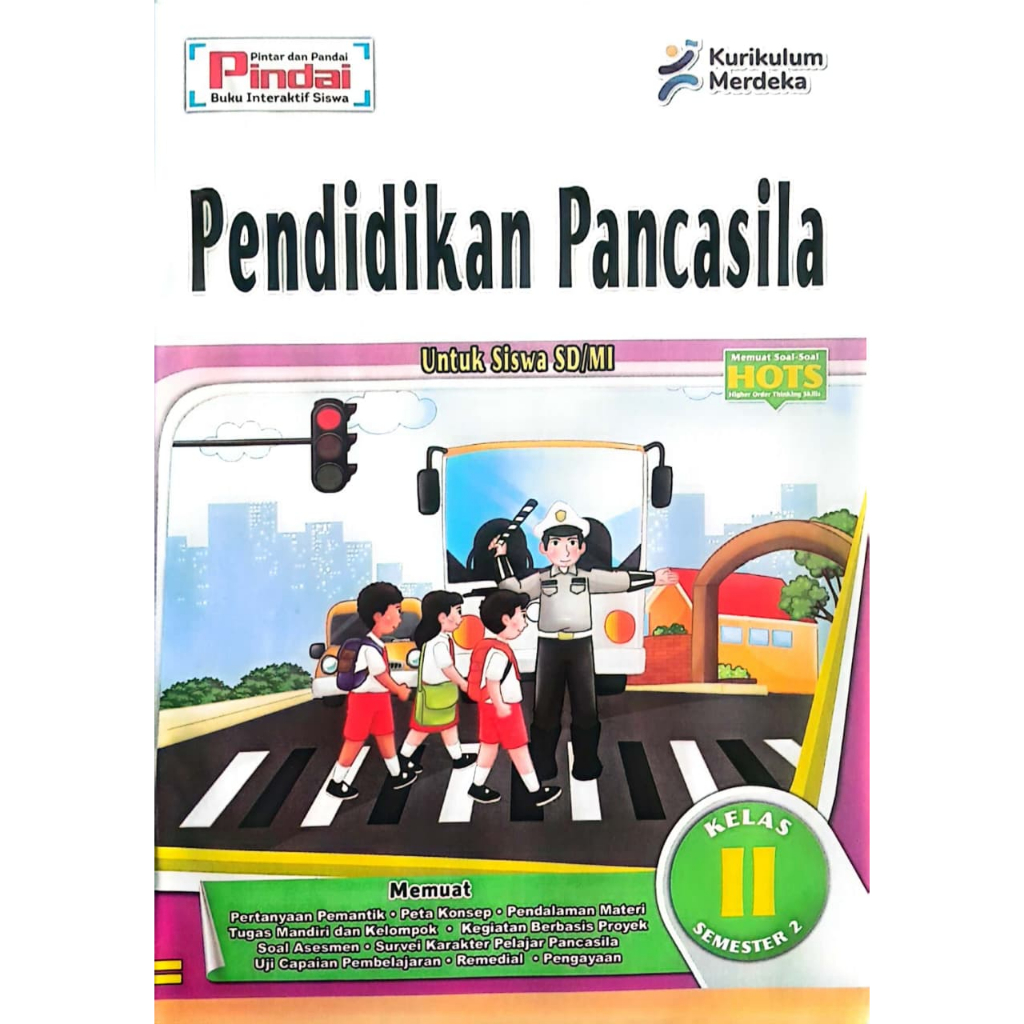 Buku LKS PKN kurikulum Merdeka Kelas 2 SD/MI Semester 2