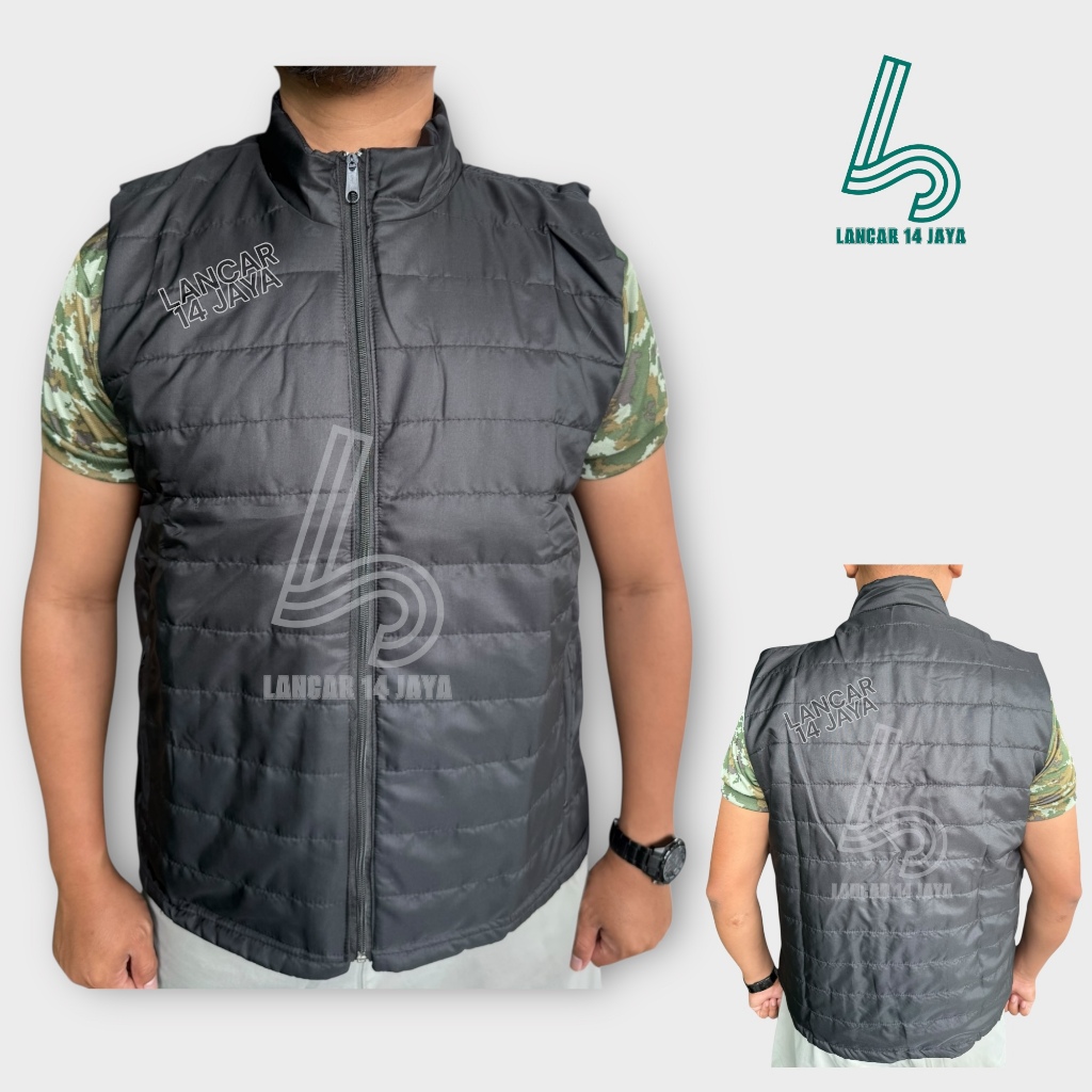 Rompi Pria Parasut M-XXL Rompi Motor Jaket Puffer Anti Angin