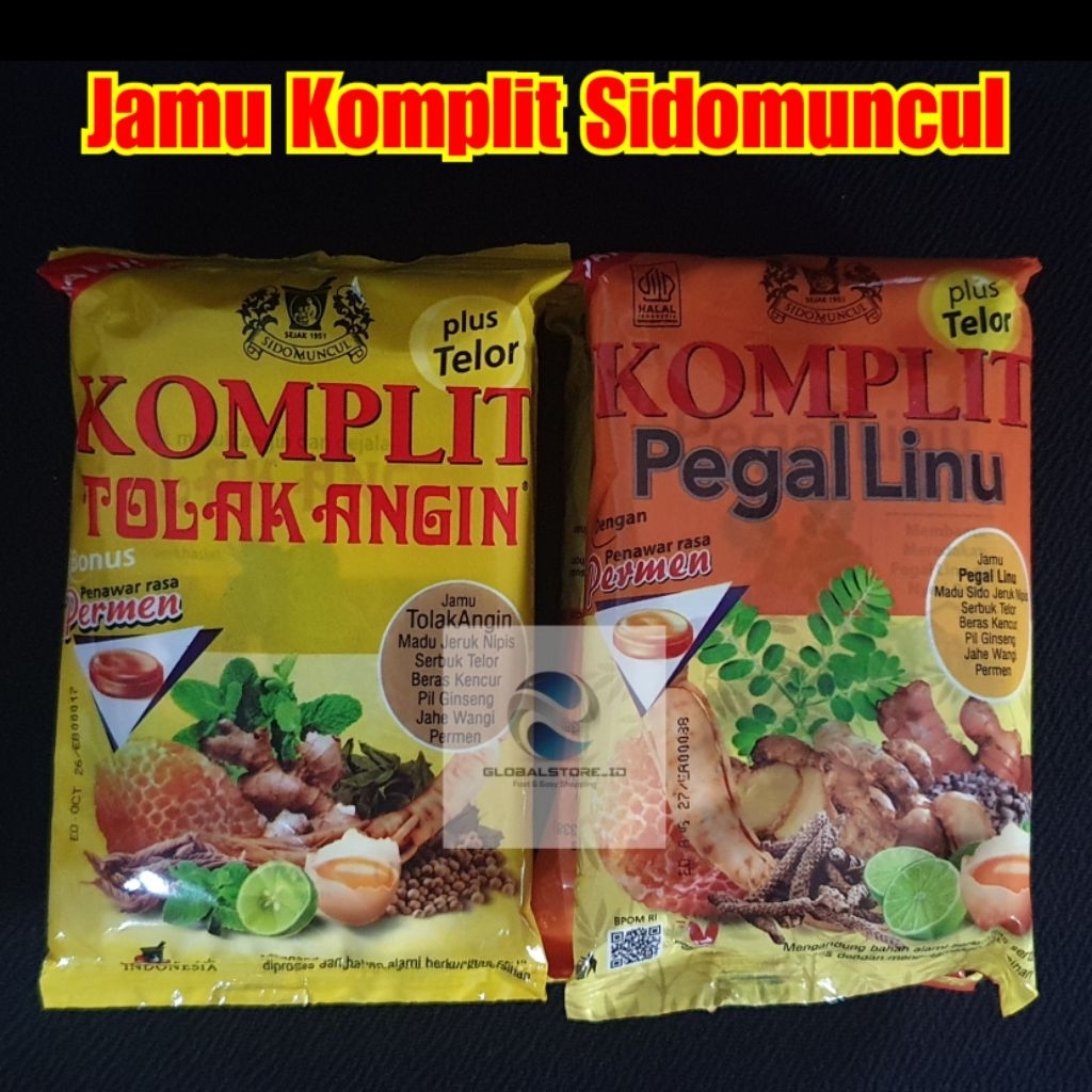 Jamu Komplit Sidomuncul Tolak Angin / Pegel Linu Satuan
