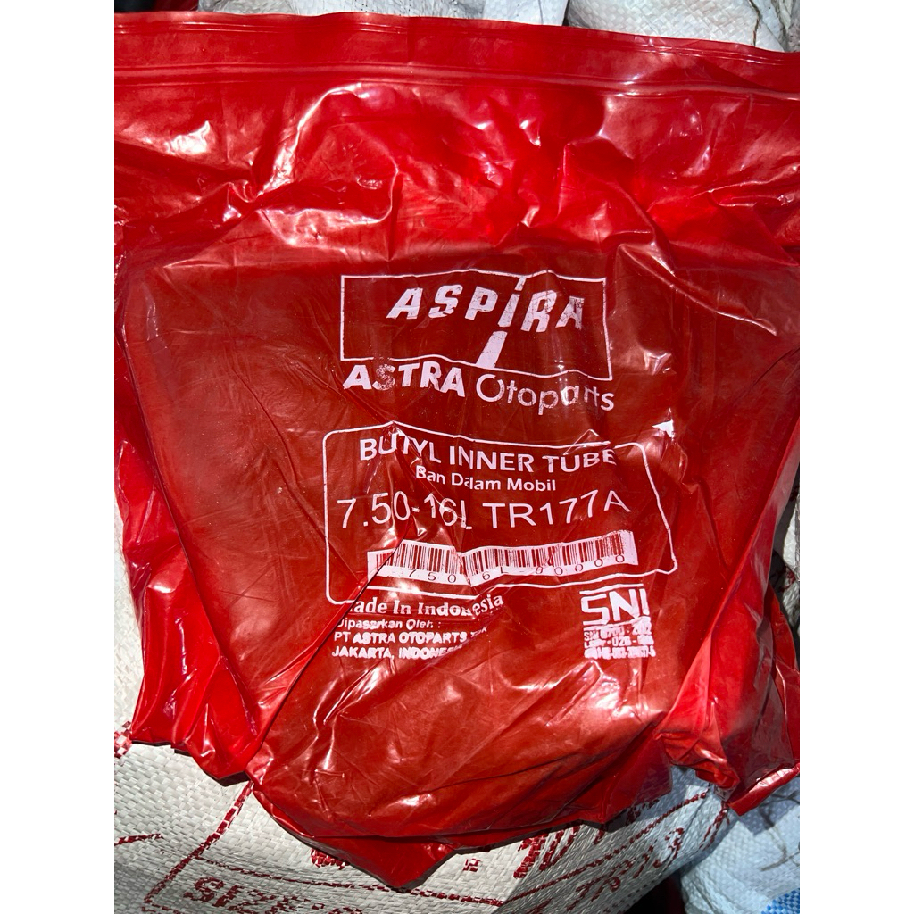 Ban dalam 750 16 Aspira TR177A Ring 16 untuk Truk double