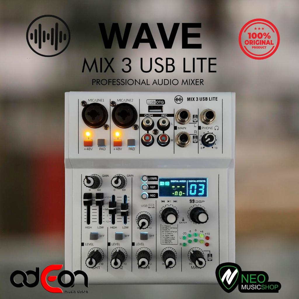 Wave Mix3 MIx 3 USB Lite Professional Audio MIxer