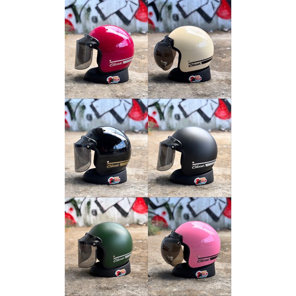 Helm Bogo Classic Murah (Gratis Parfum Helm 40ml & Stiker)