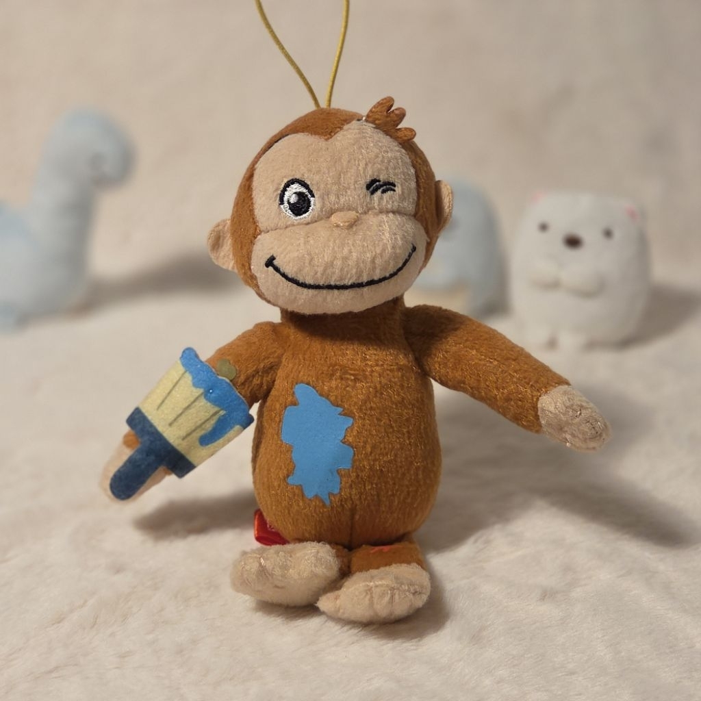 SEGA Curious George Plush Keychain Original