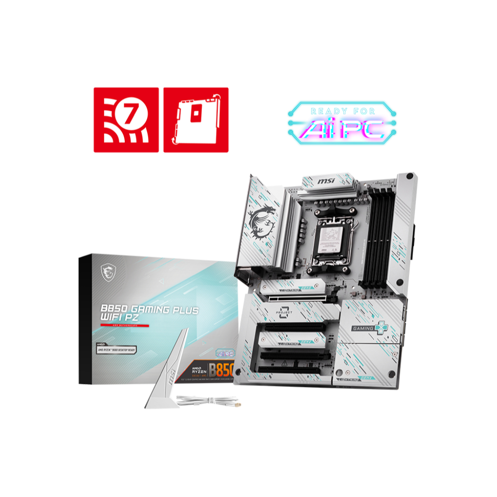 Motherboard MSI B850 GAMING PLUS WIFI PZ | MOBO AMD AM5 DDR5
