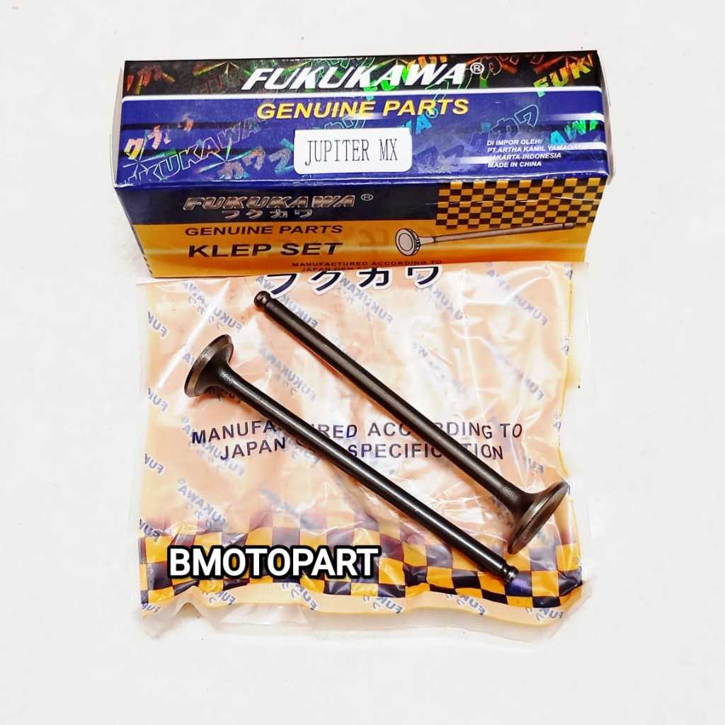 KLEP SET MOTOR YAMAHA JUPITER MX MX KING MX NEW 135 VIXION OLD PAYUNG KLEP IN EX MEREK FUKUKAWA