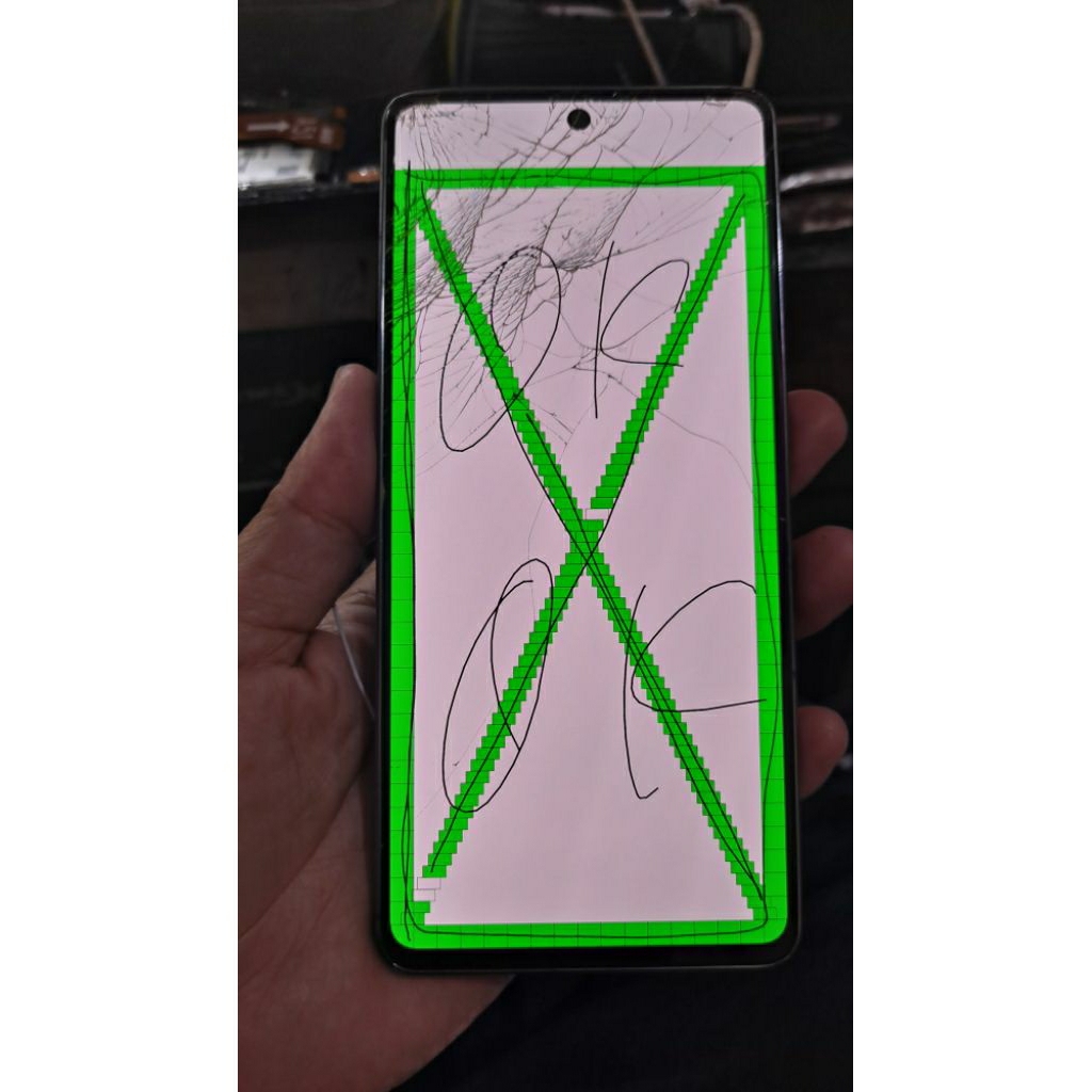 LCD SAMSUNG A73 ORI COPOTAN MINUS RETAK GLAS
