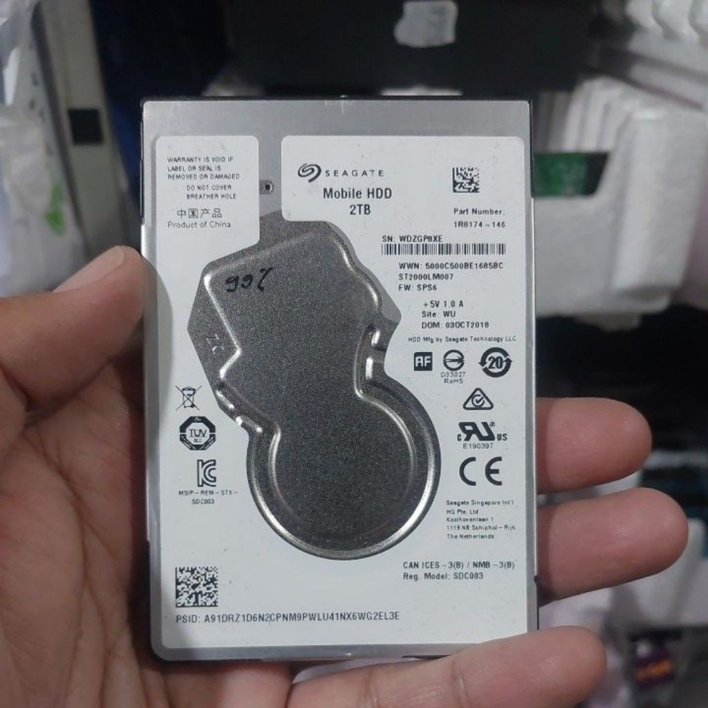 Hard Disk HD HDD Hardisk Harddisk Laptop 2TB 2.5" Sata Second ORI - SENTINEL TIDAK 100%