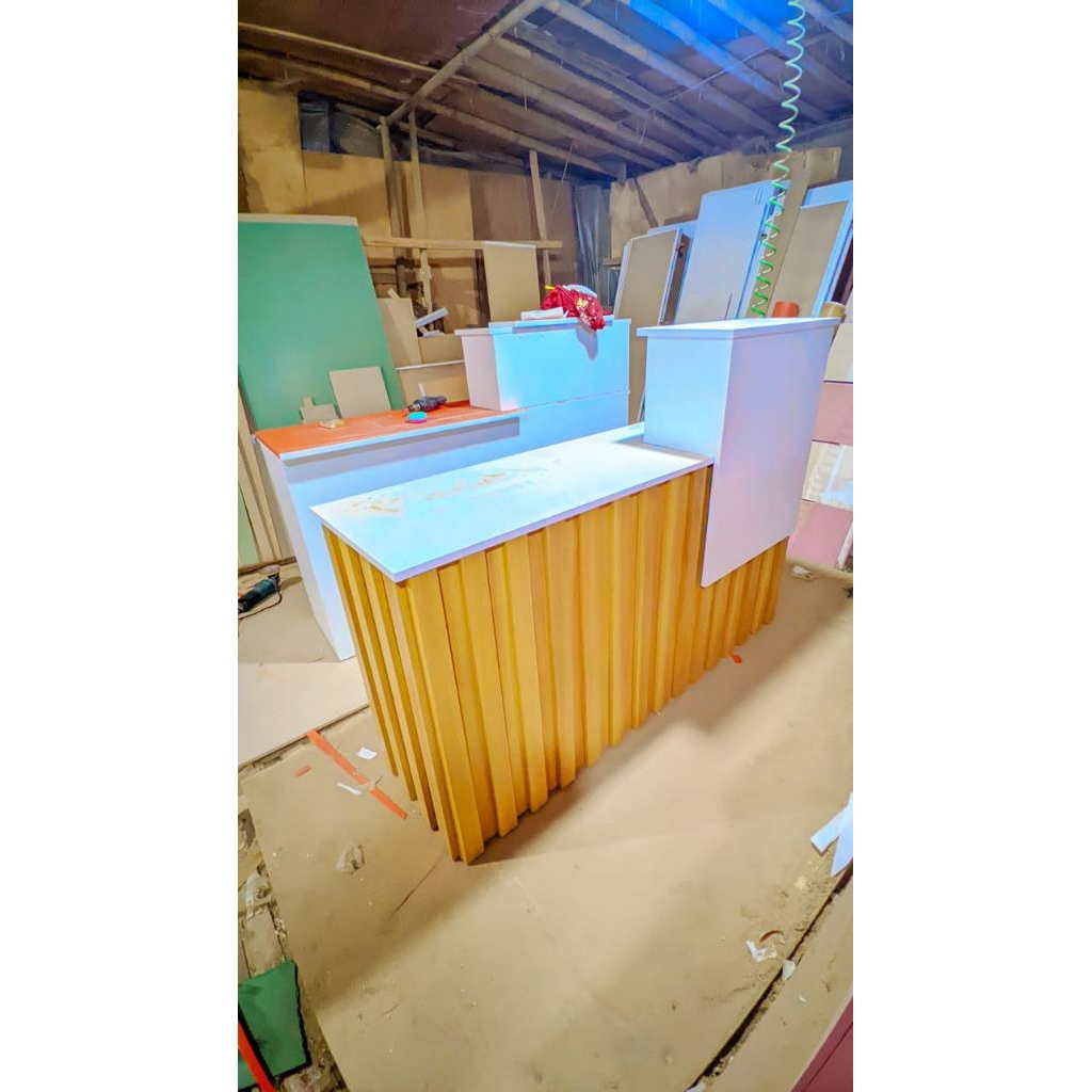 MEJA KASIR MODERN MINIMALIS MODEL PREMIUM