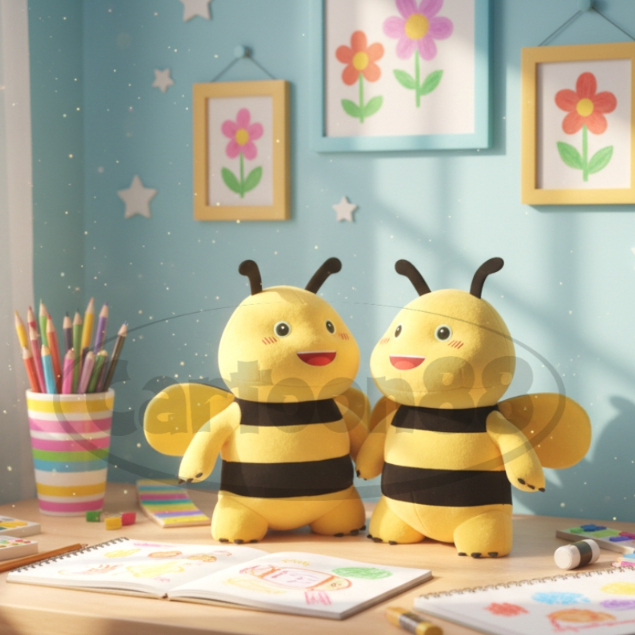 Boneka Dino Naloong Lebah - Boneka Standing Naloong Lebah