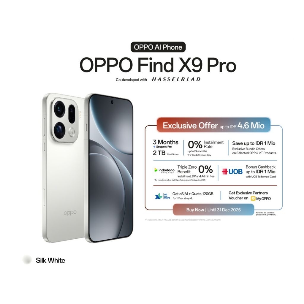 Oppo Find X9 Pro Ram 16GB/512GB