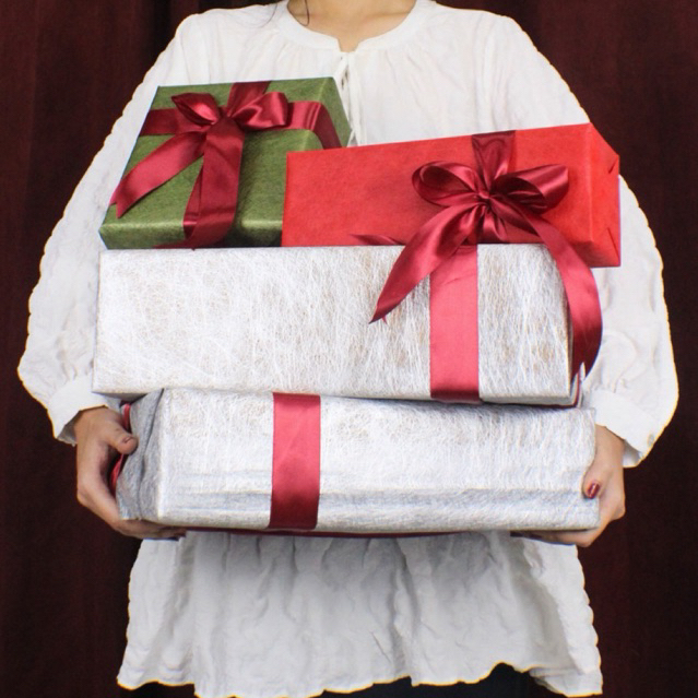 Paket Gift Wrap Natal – Kertas Kado + Box Premium