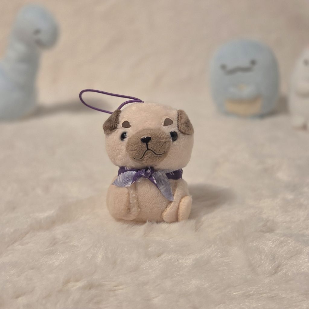 Amuse Puchimaru Bulldog Shiba Inu Plush Keychain Original