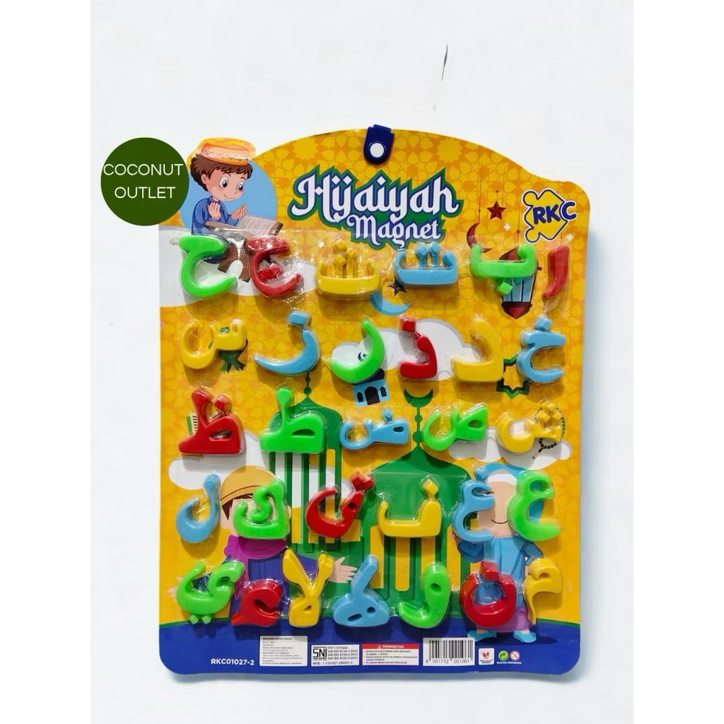 Mainan Edukasi Magnetic Hijaiyah. Magnetic Huruf Arab