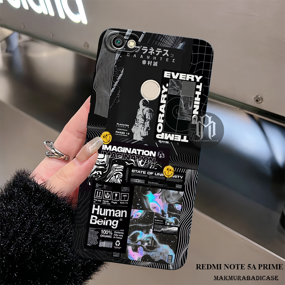 Case Compatible Xiaomi Redmi Note 5A Prime - Note 5A - Motif Aesthetic - Cassing Handphone - Aksesor