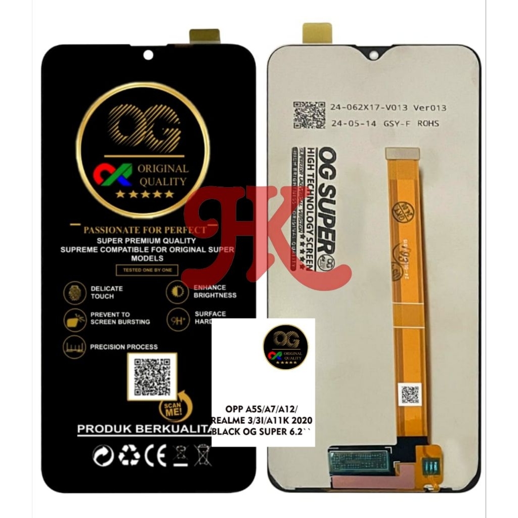 LCD OPPO A5S LCD TOUCHSCREEN OPPO A5S/A7/A11K 2020/A12/REALME 3 LCD FULLSET ORIGINAL