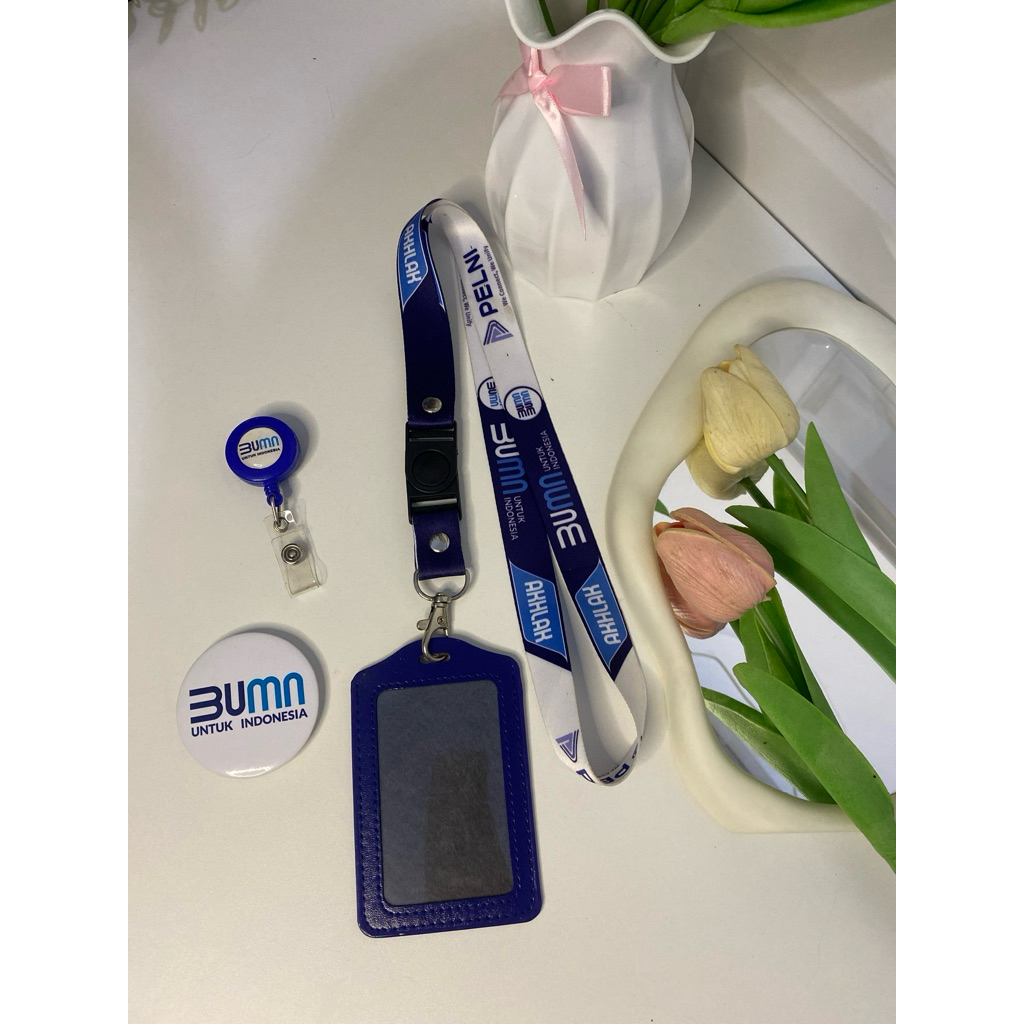 LANYARD BUMN PELNI LOGO BARU / Tali Id CARD BUMN PELNI READY STOK