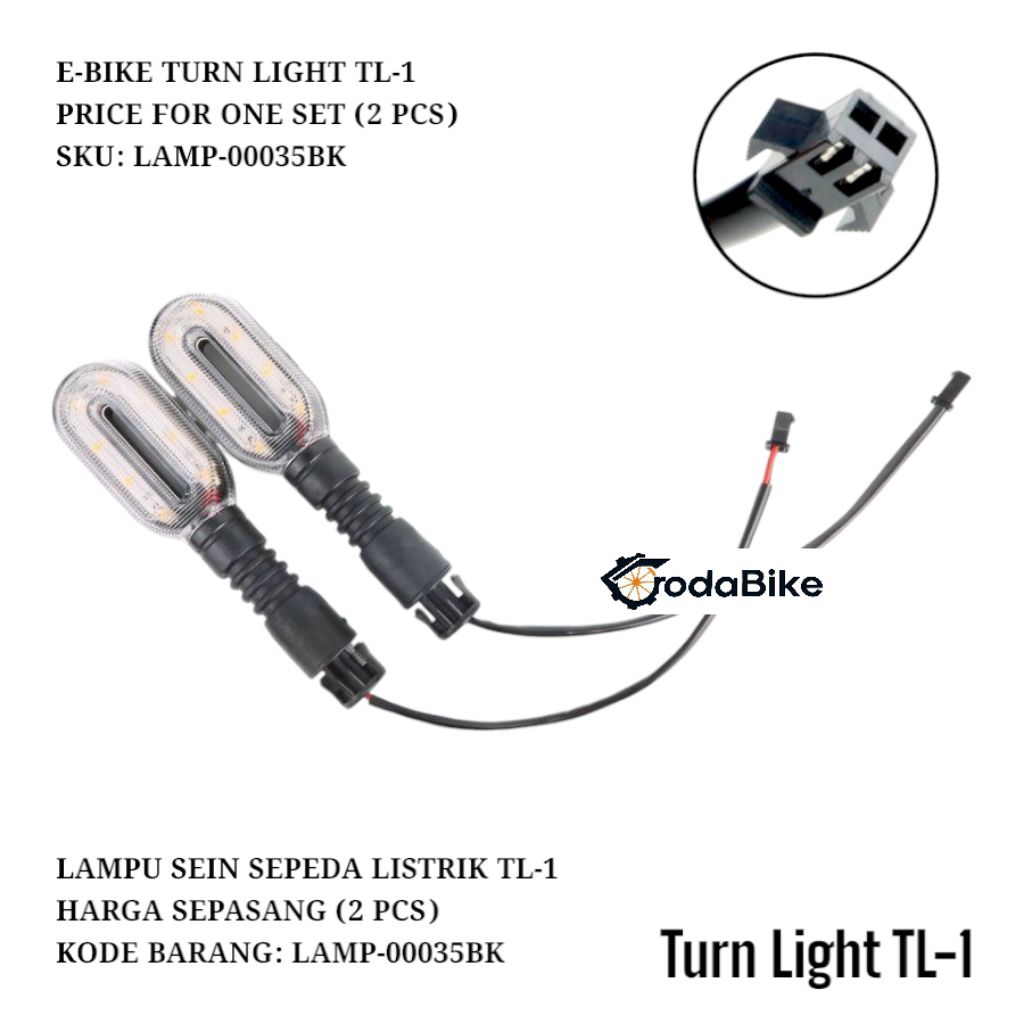 Lampu sein sepeda listrik universal