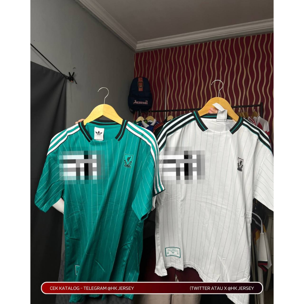 JERSEY LIVERRPPL ICON PUTIH DAN HIJAU