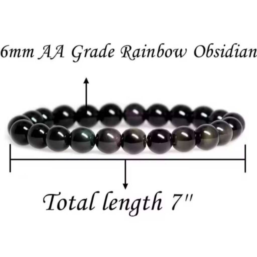 Gelang Batu Black Tourmaline Asli batu alam