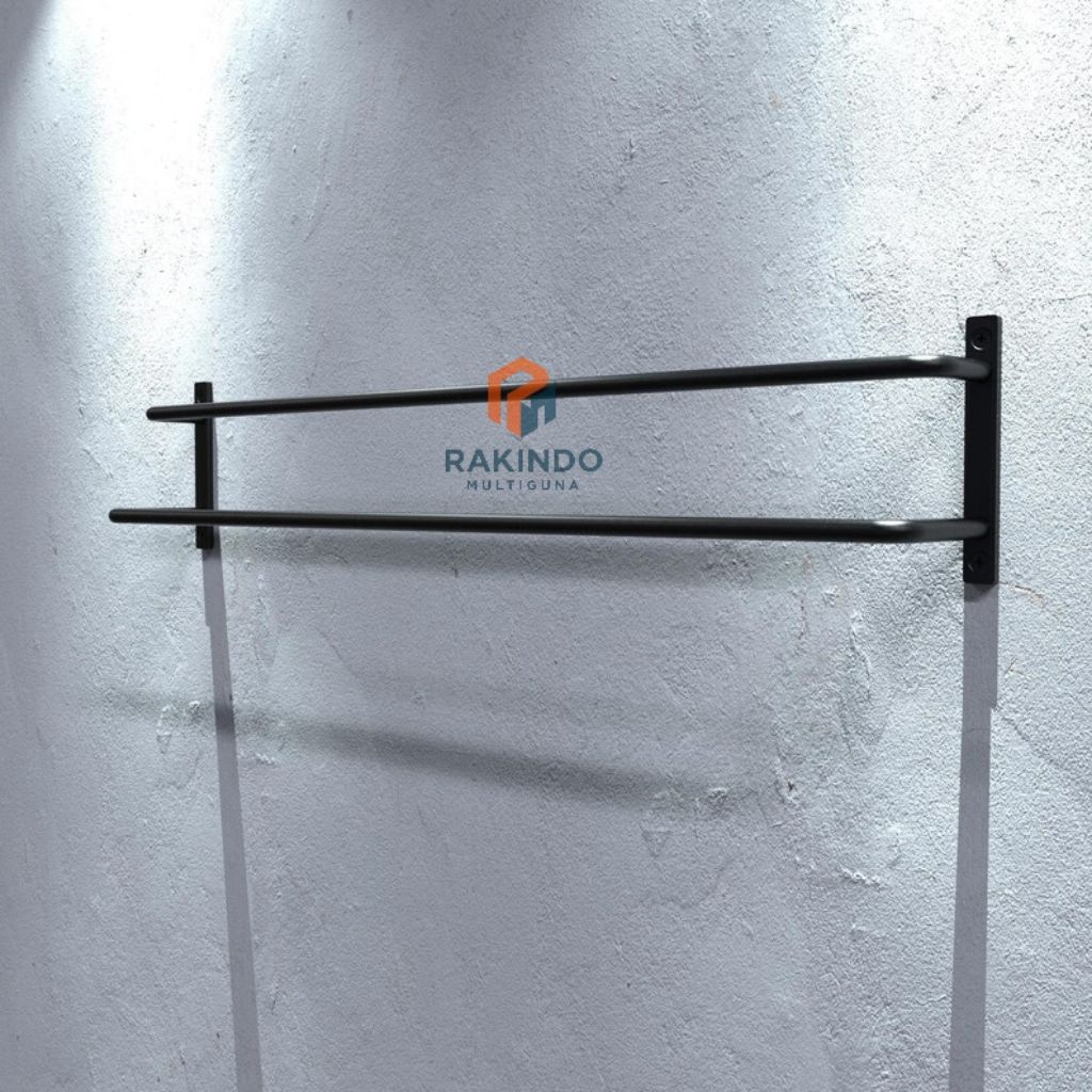 Rak Handuk Industrial – Tempat Penyimpanan Handuk Tempel Dinding