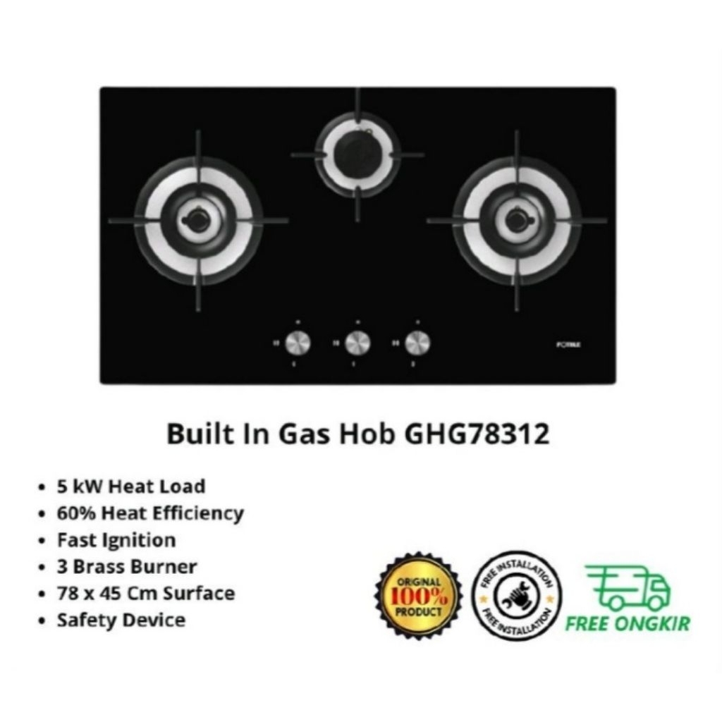 Fotile Kompor Tanam 3 Tungku GHG78312