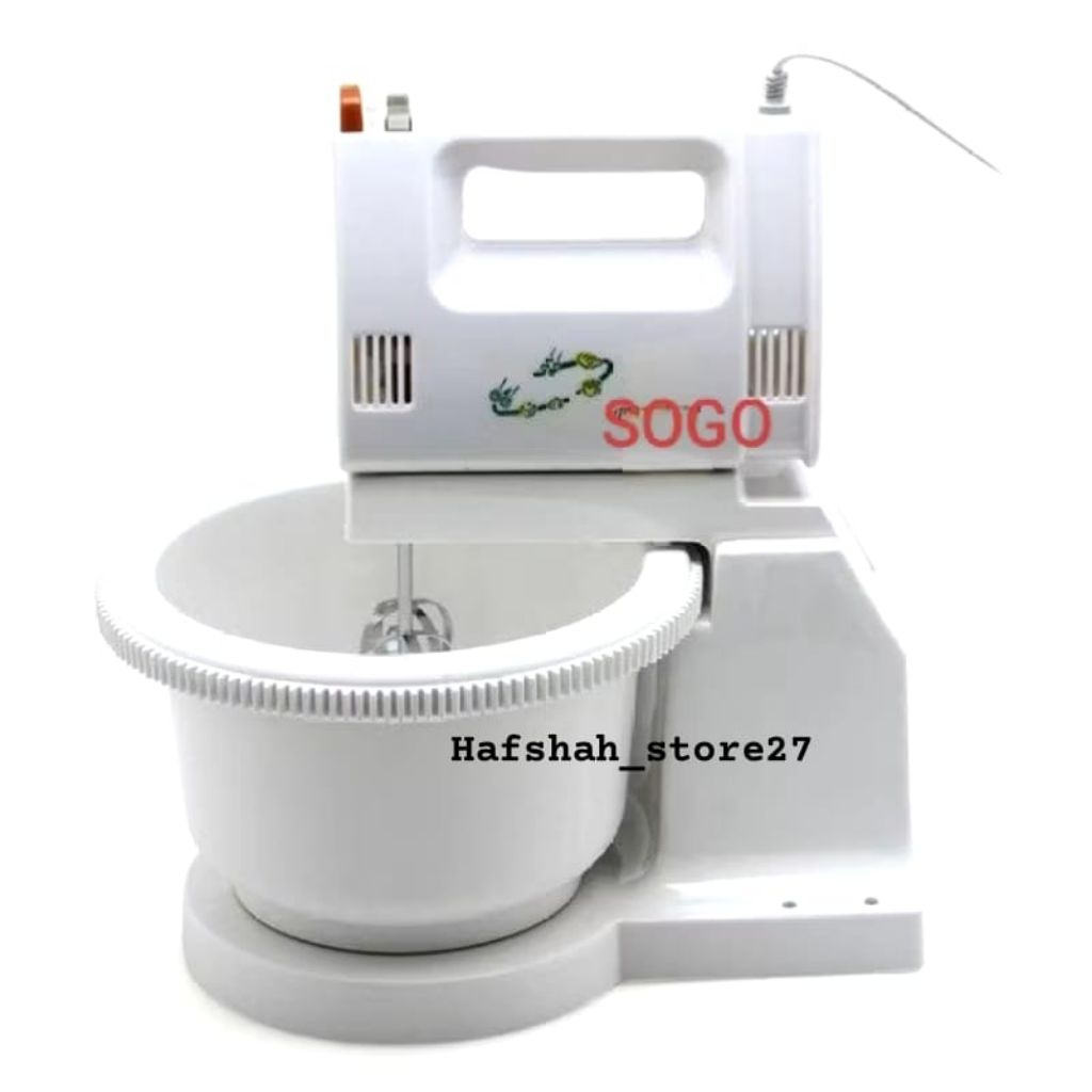 Mixer Sogo SG-1506 Stand Mix 5 Kecepatan Alat Adonan Kue Roti Dengan Mangkok Putar BATAM
