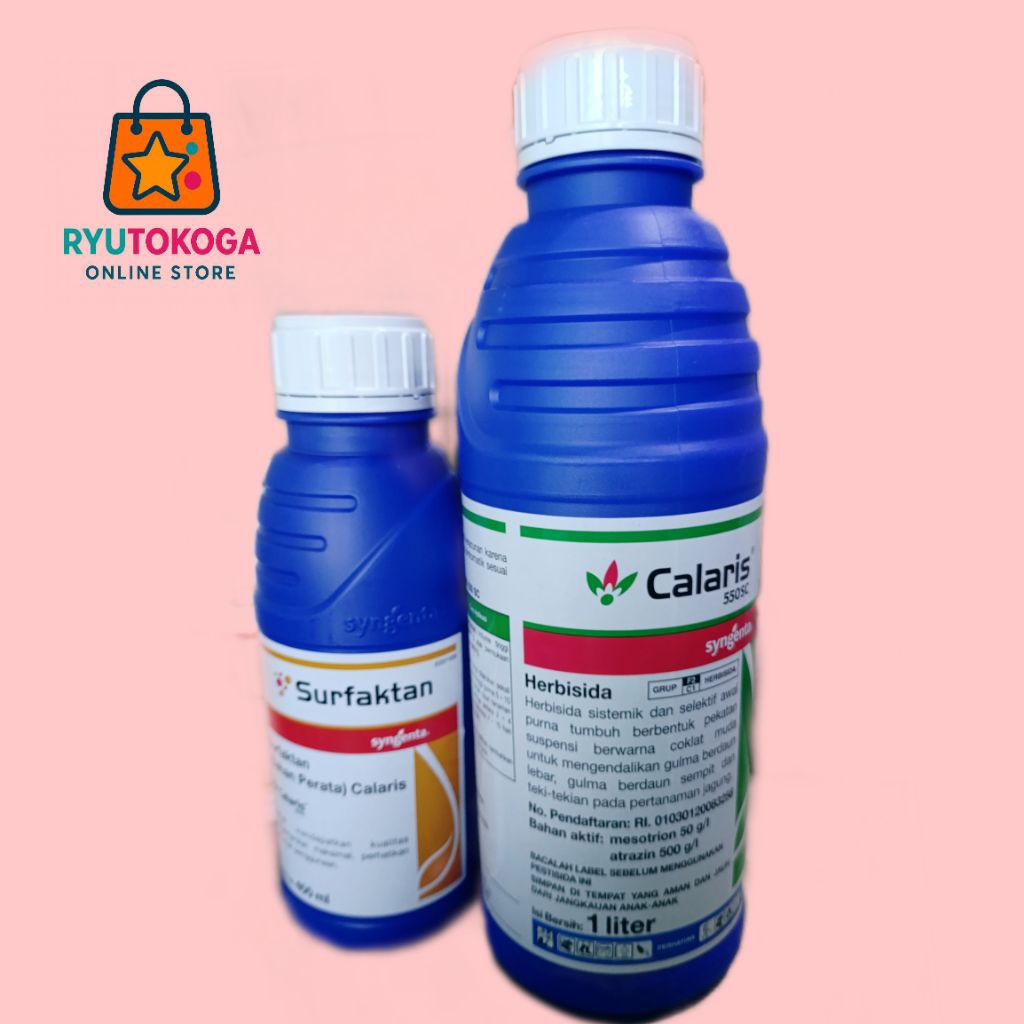 Herbisida selektif CALARIS 550SC 1 LITER + SURFAKTAN bembasmi gulma lulangan dan setanan