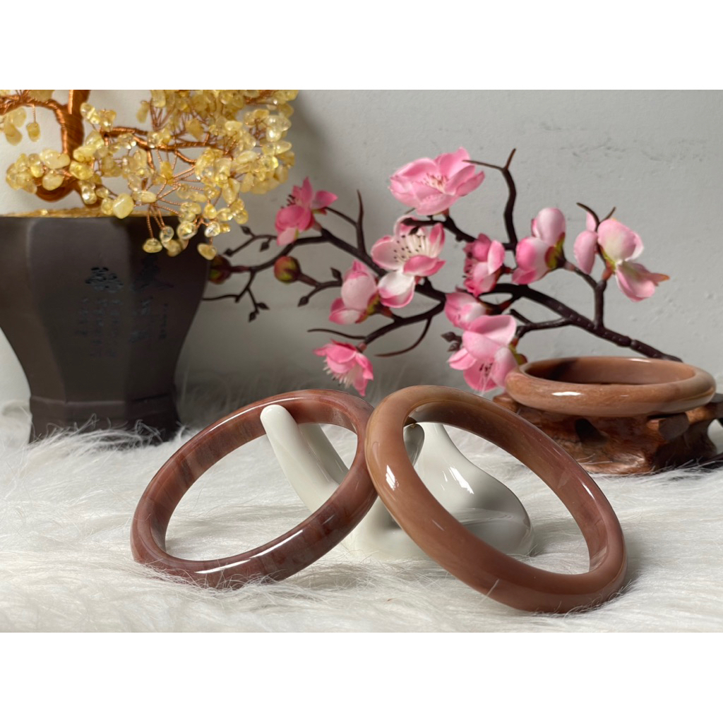 [wienda jastip china]gelang bangle batu giok original grade A+"JIN SI YU SHE TAI CUI/lavender jade"t
