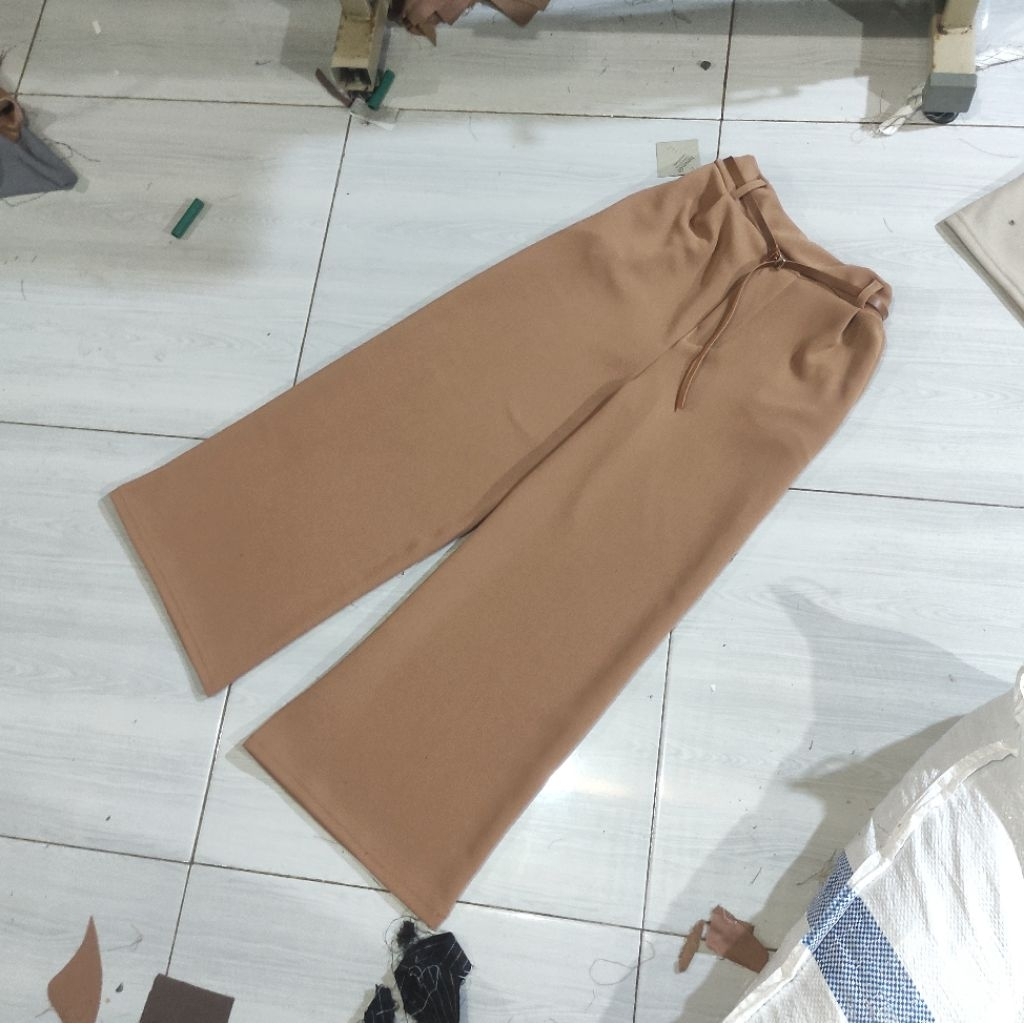 Celana Kulot Golby Sabuk Wanita
