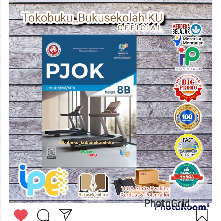 diskon BUKU PR Asesmen PJOK KELAS 8 Kur MERDEKA semester 1 , 2 SMP/MTs terbaru 2025 INTAN PARIWARA