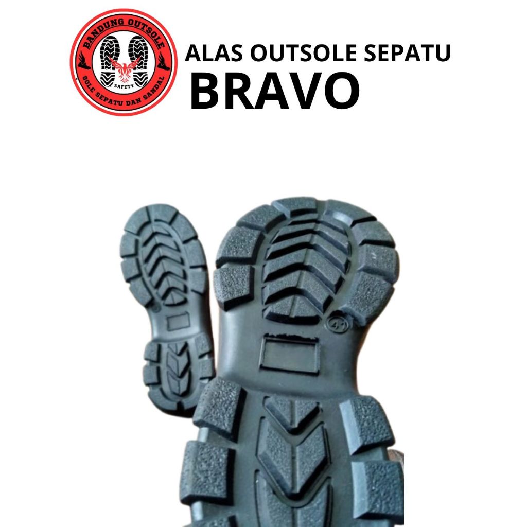 Outsole Alas sepatu safety Bravo bahan karet mentah
