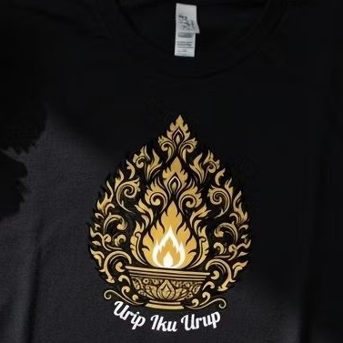 Robitshirt Kaos Jawa Urip Iku Urup | T-shirt Aksara Jawa | Cotton Combed 24s | ROBITSHIRT