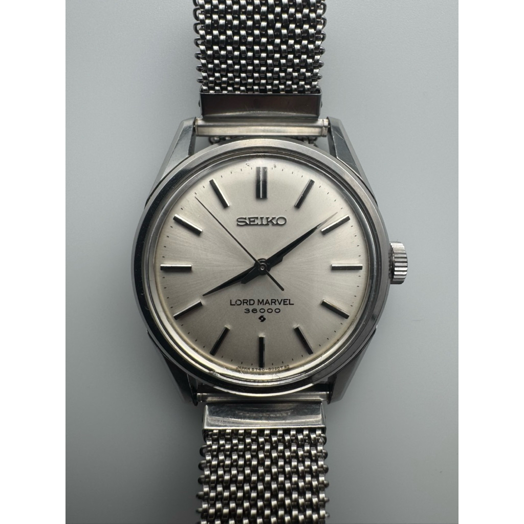 Overhauled Vintage April 1969 Seiko Lord Marvel 5740-8000 36000 hi-beat manual winding