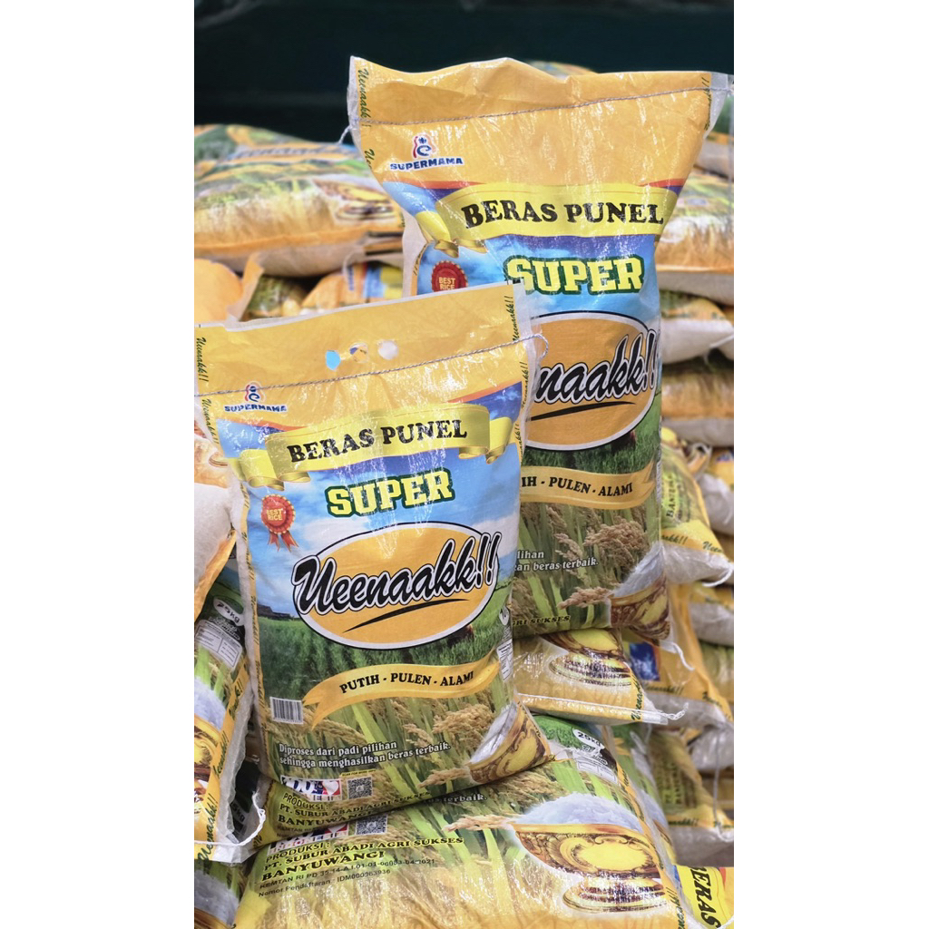 Beras murah punel bera ueenaak,beras super mama, beras pandan wangi, beras kecombrang, beras madinah