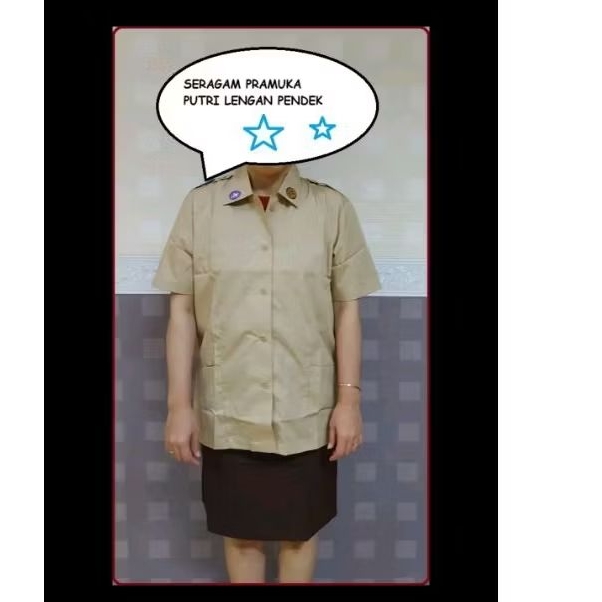 Seragam Pramuka Wanita Pendek SMP Dan SMA